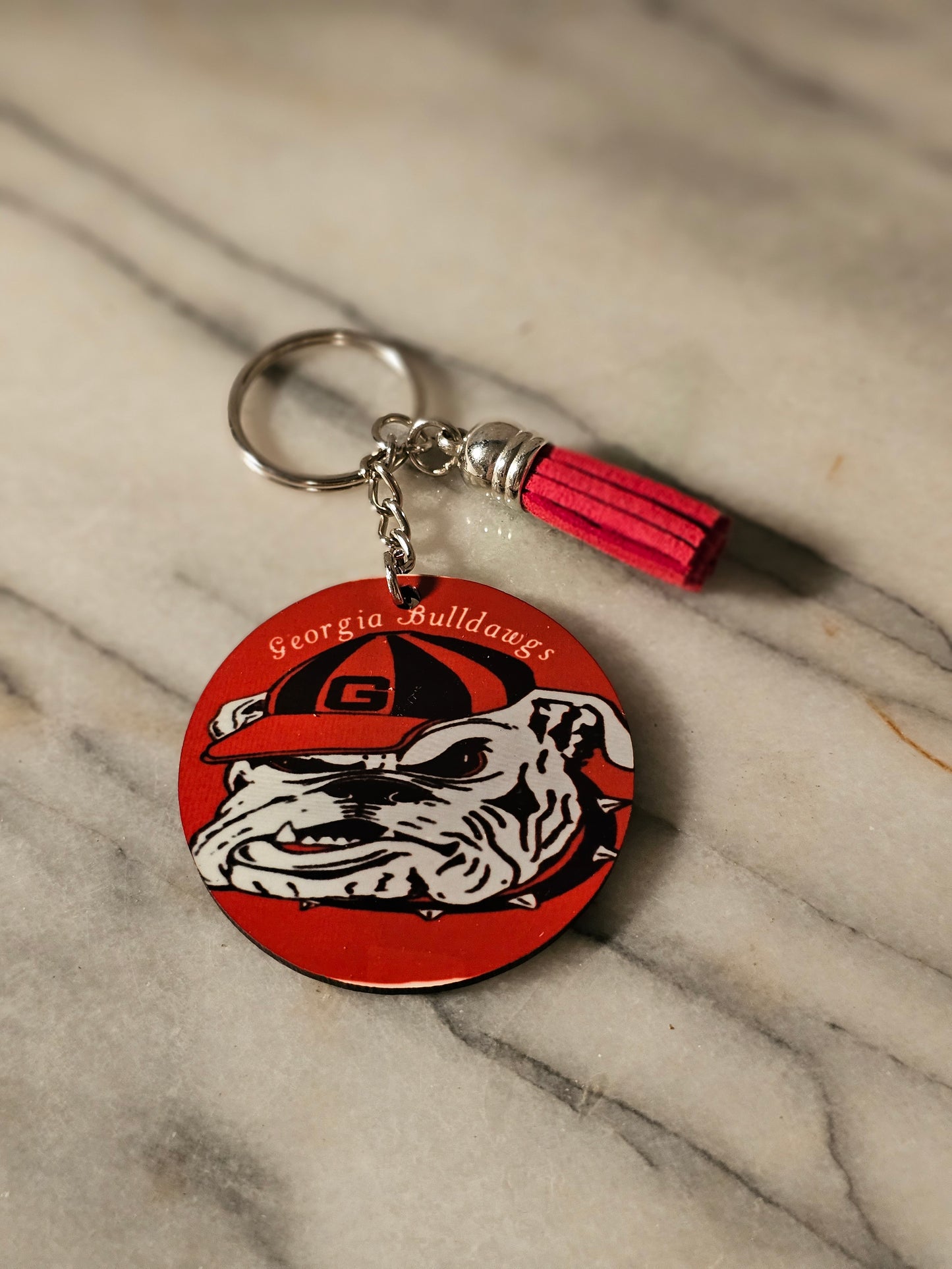 2 inch sublimation Georgia bulldogs Keychains