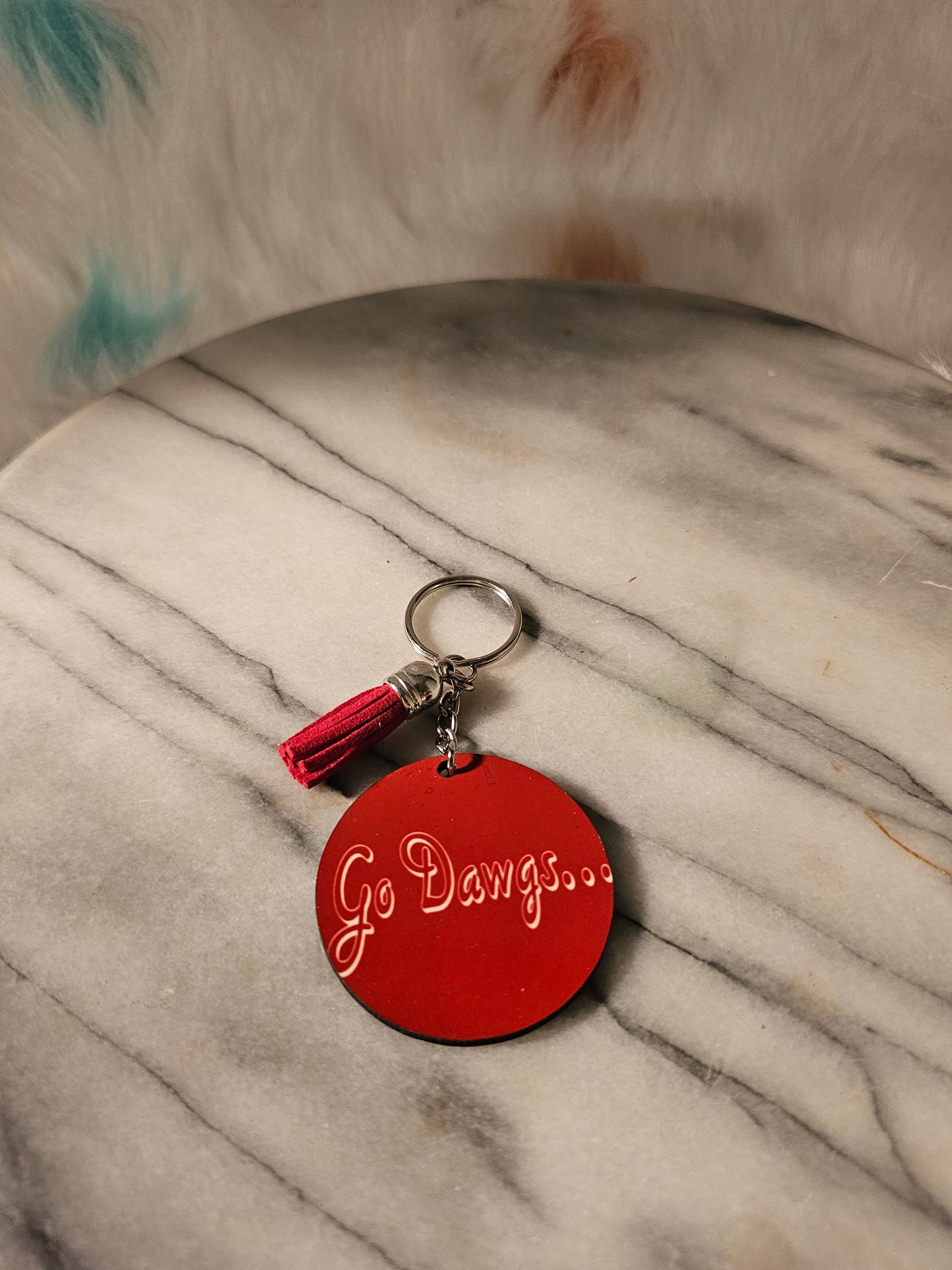 2 inch sublimation Georgia bulldogs Keychains