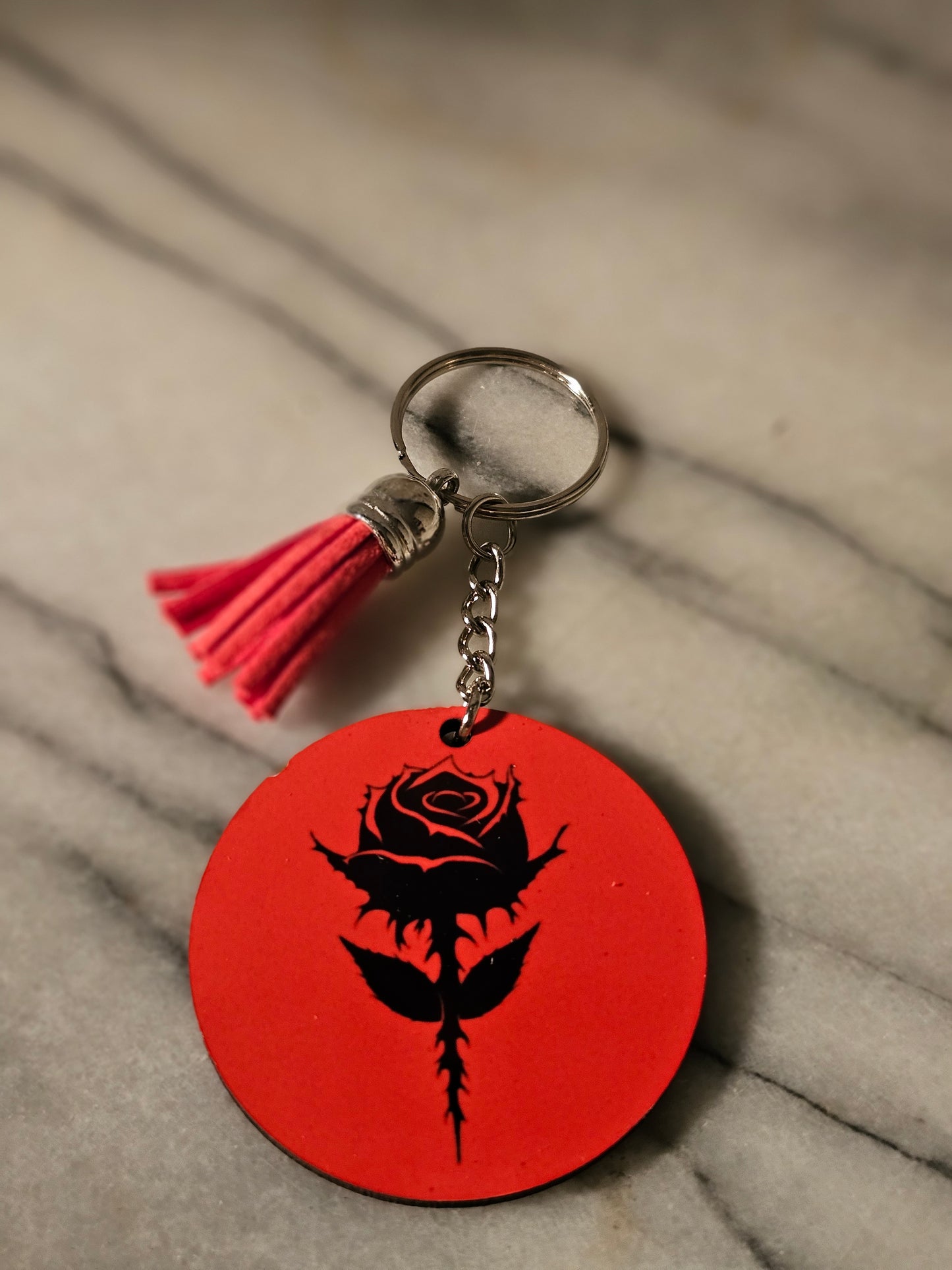 2 inch sublimation My flower Keychain.