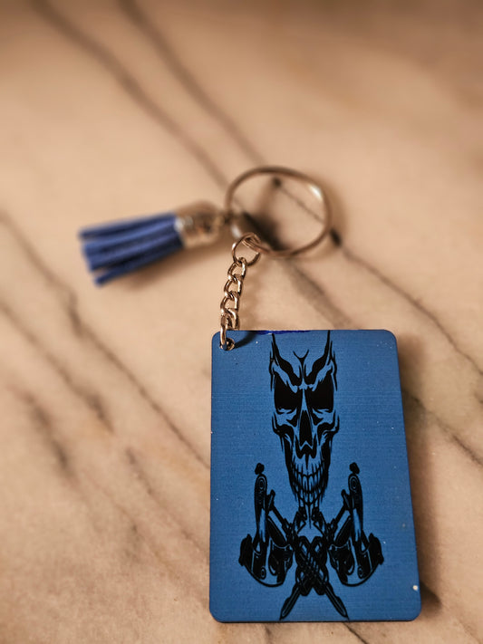 Sublimation rectangle I will get you Keychain