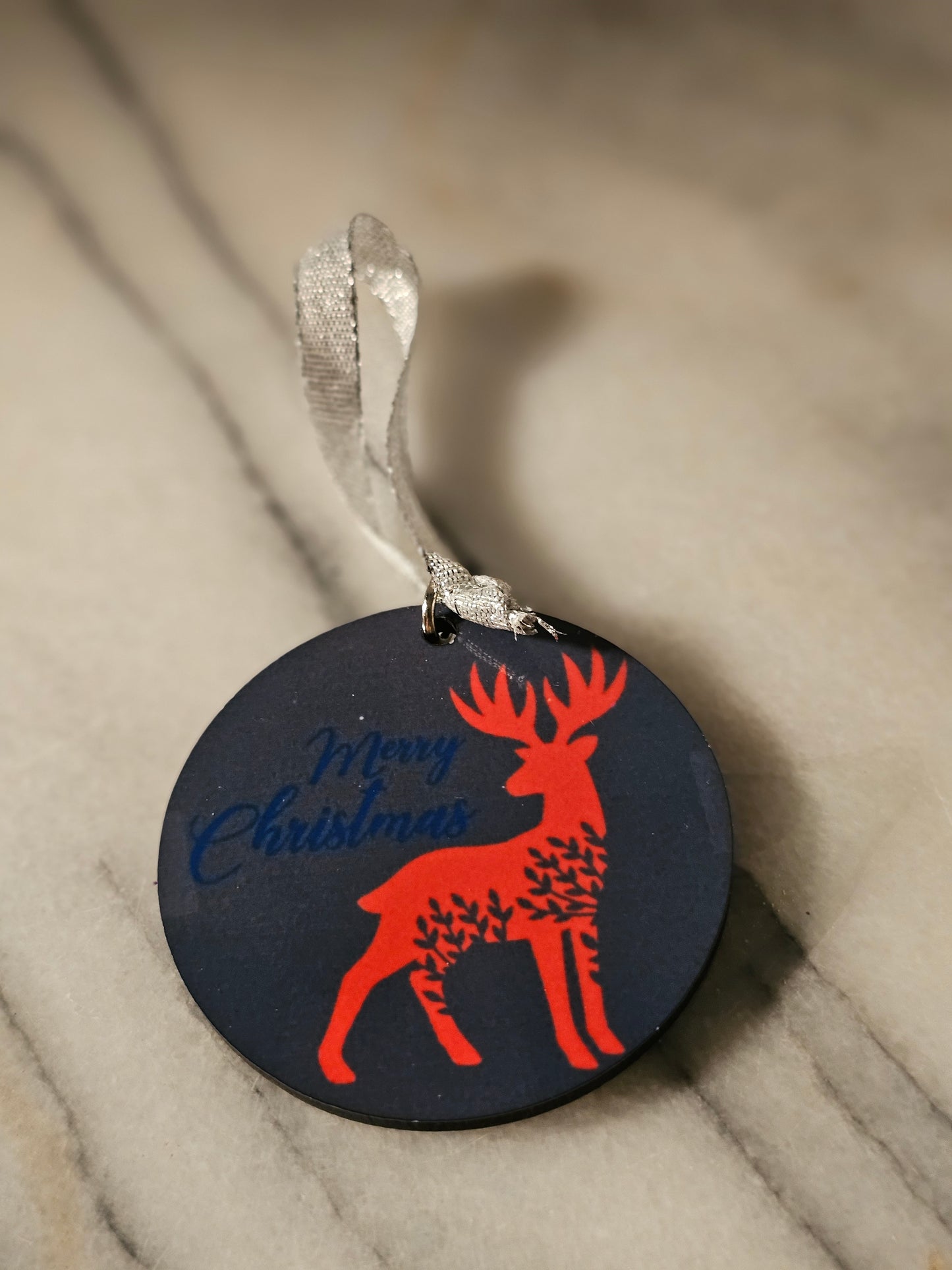 2 inch sublimation deer Christmas oranment for your tree