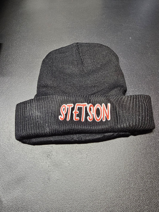 My black personalized with my name beanie