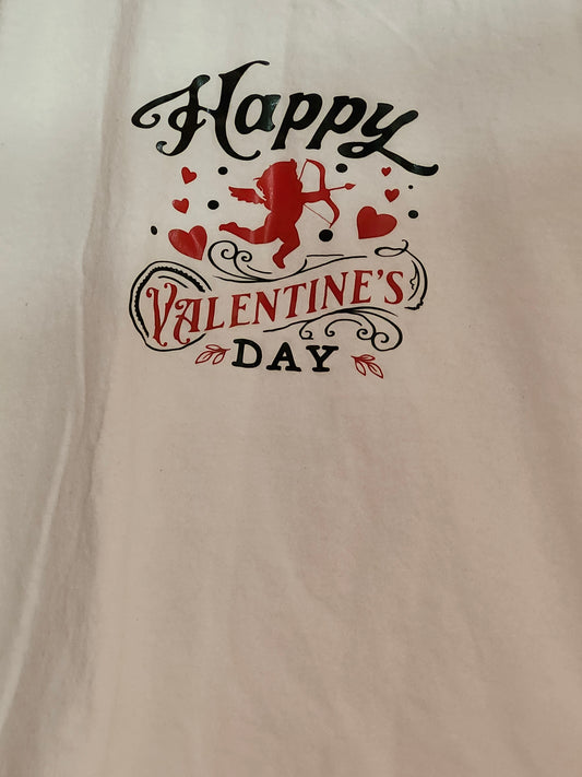 Size S 100% cotton Happy valentines day tshirt