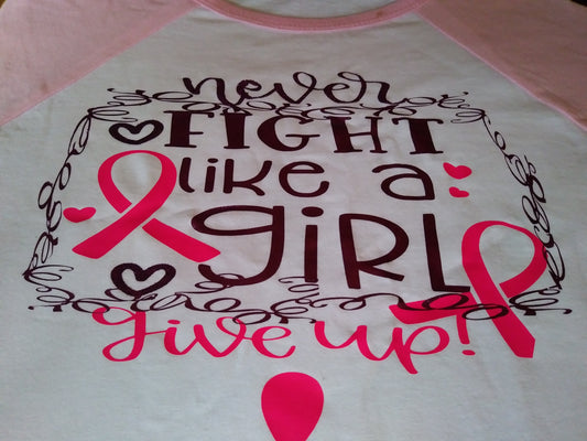 Fight like a girl cancer free shirt