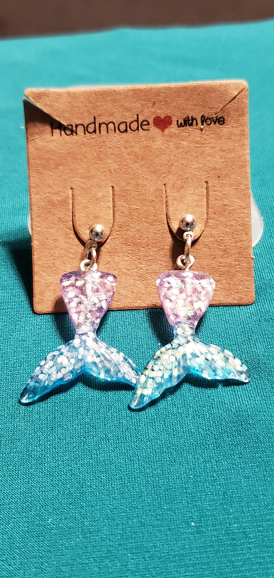 Mermaid tail earrings