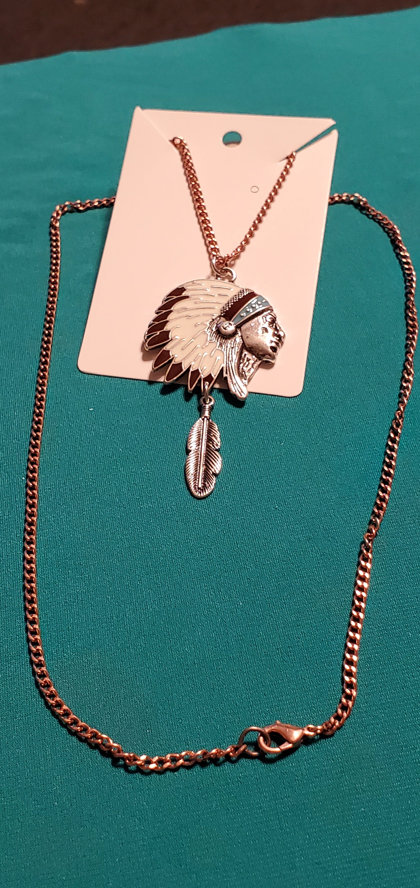 Indian head necklace