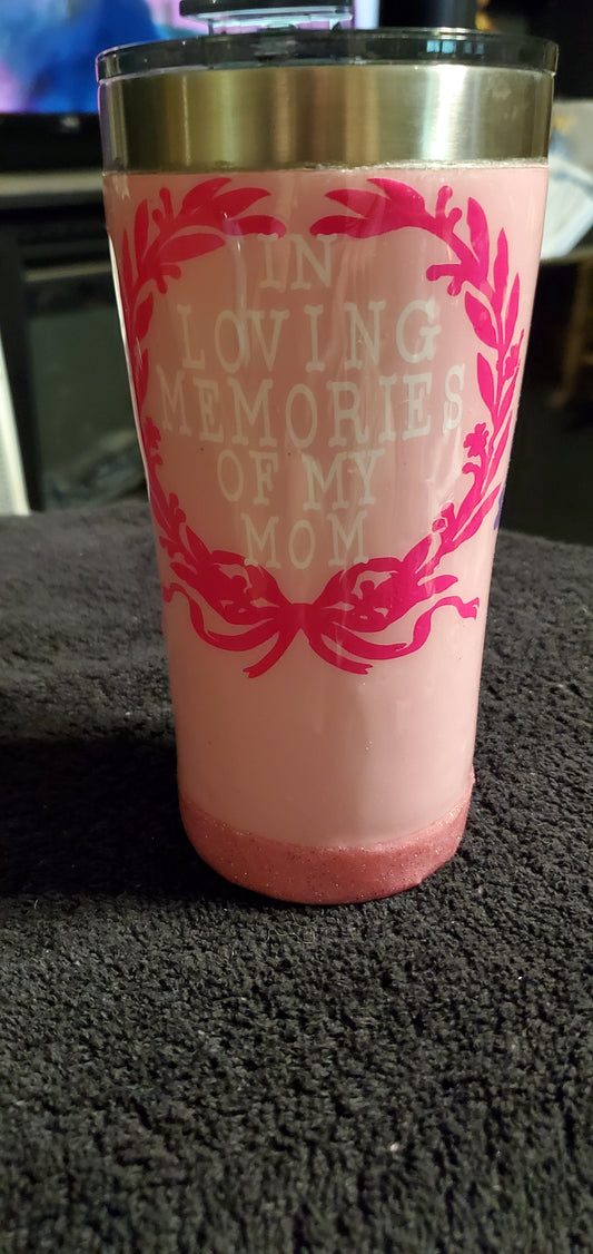 In loving memories of my mom 20 oz Ozark tumbler cup