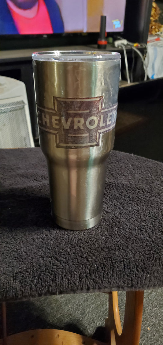 Chevrolet decal 30 oz Built tumbler cup