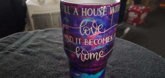 House becomes a home tumbler cup