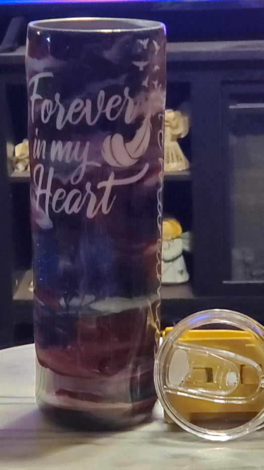 30 oz Forever in my heart stainless steel tumbler cup