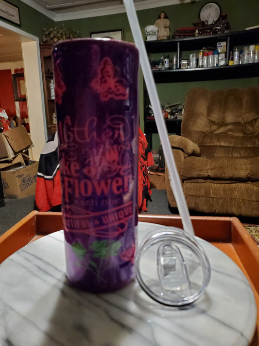 30 oz Mother is like a flower hogg stainless steel tumbler cup