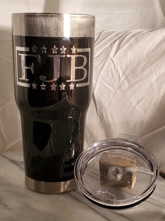 30 oz FJB stainless steel hogg tumbler cup