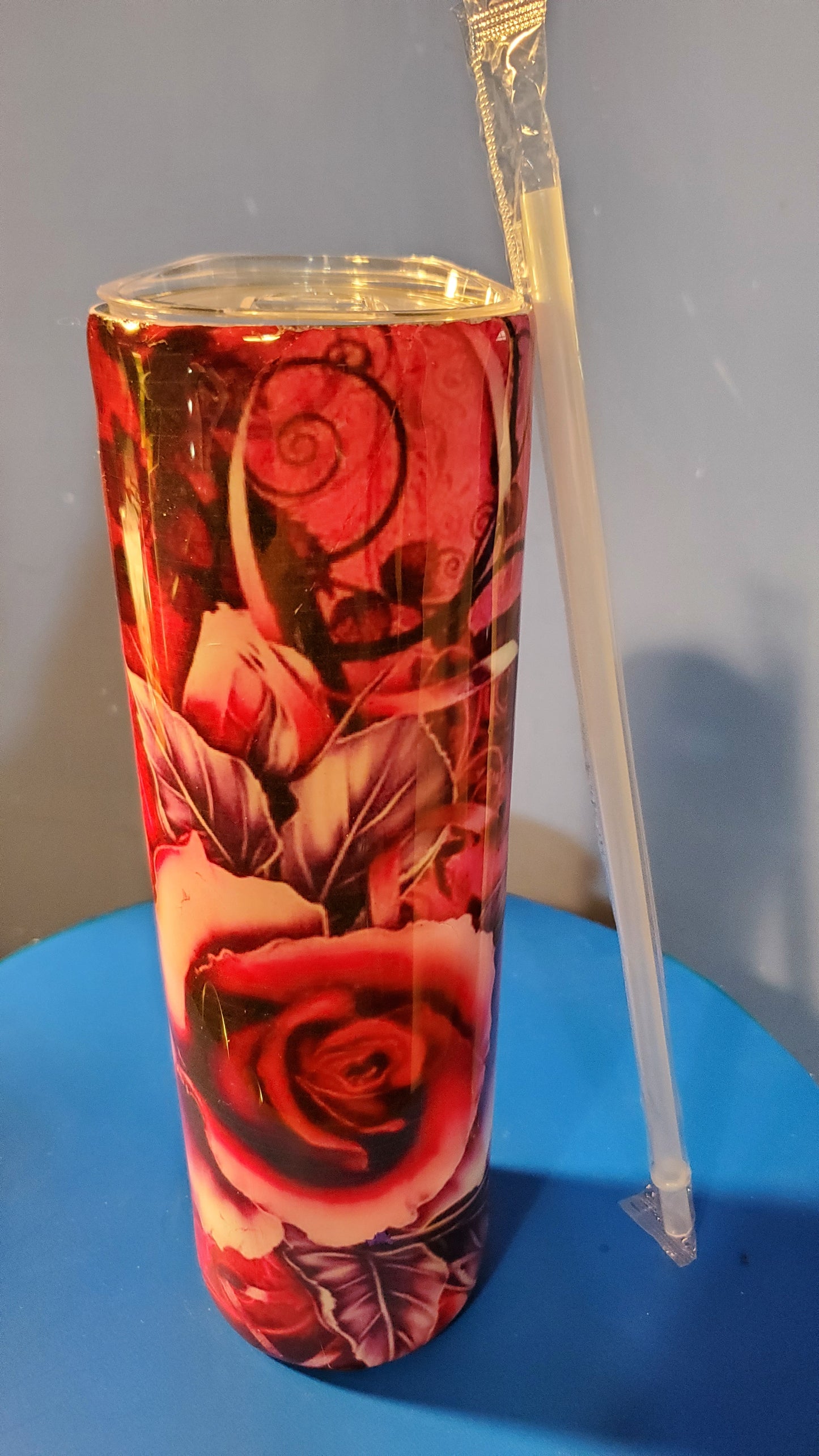 The Red Rose Tumbler Cup