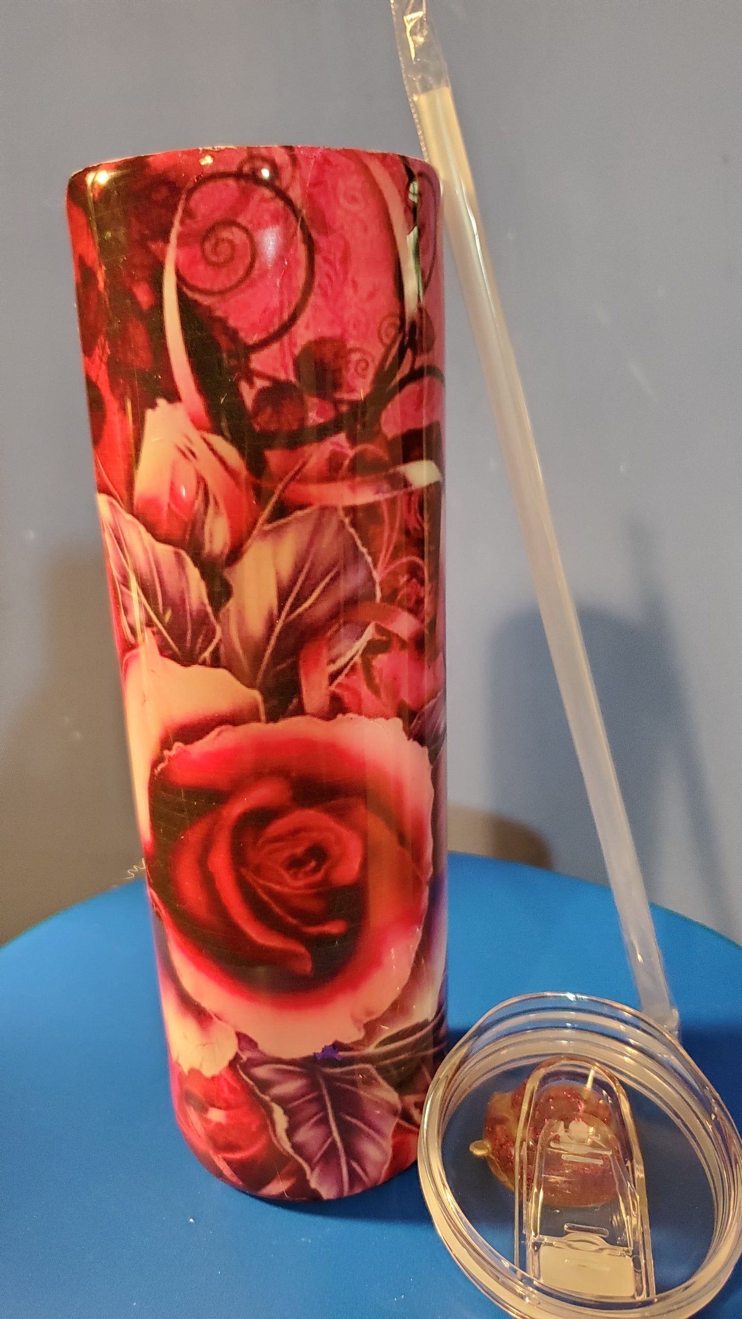 The Red Rose Tumbler Cup