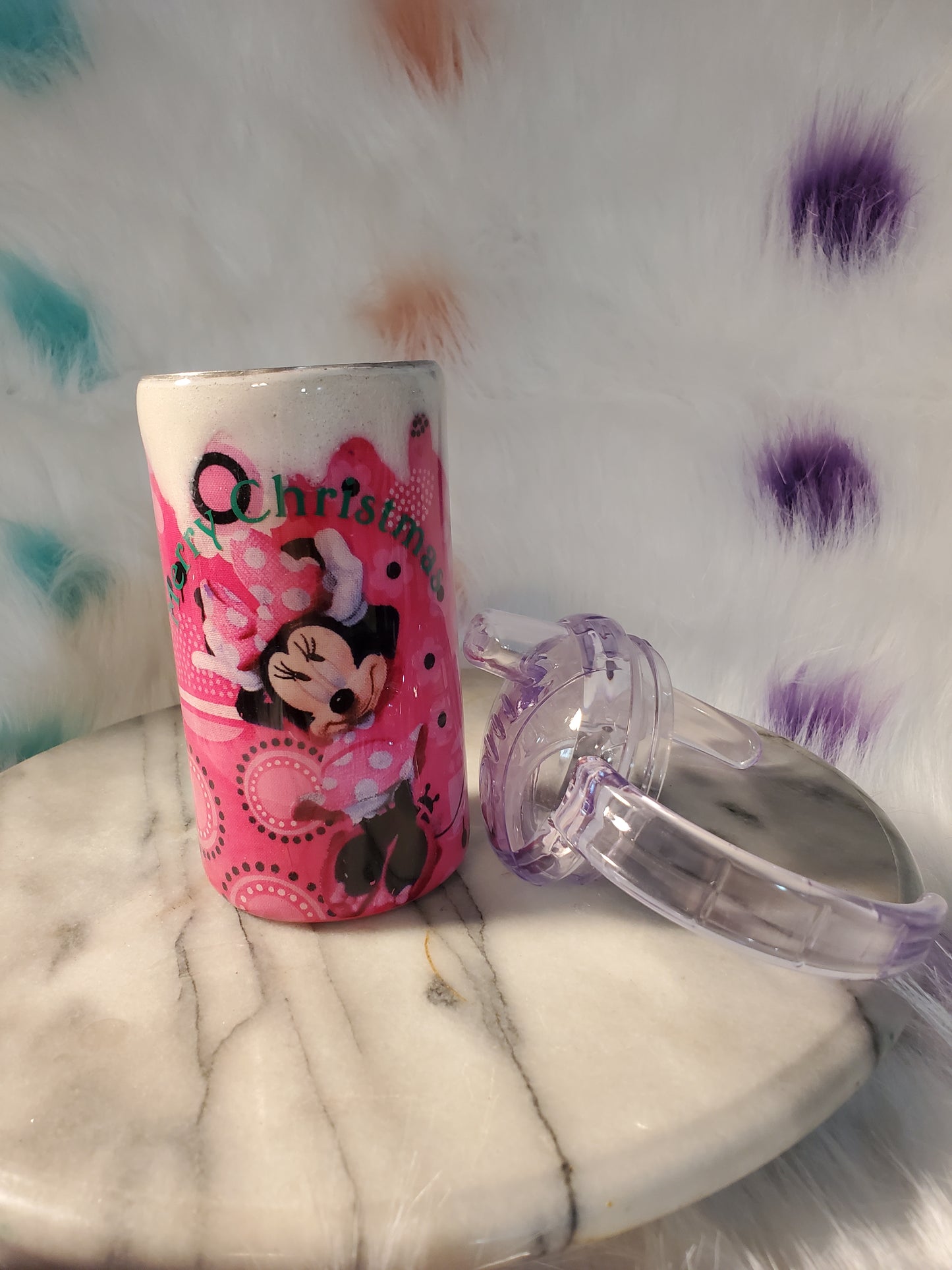 12 oz Minnie mouse stainless steel skippy cup