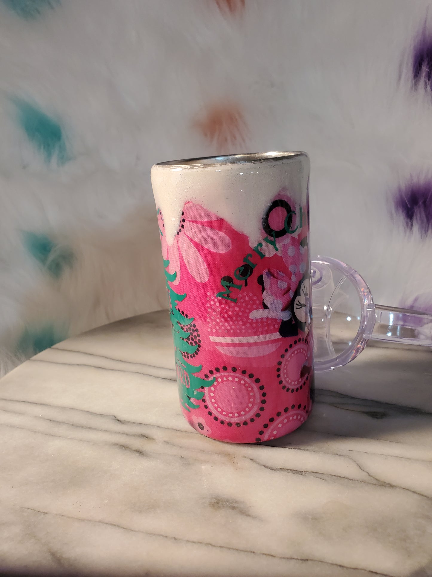 12 oz Minnie mouse stainless steel skippy cup