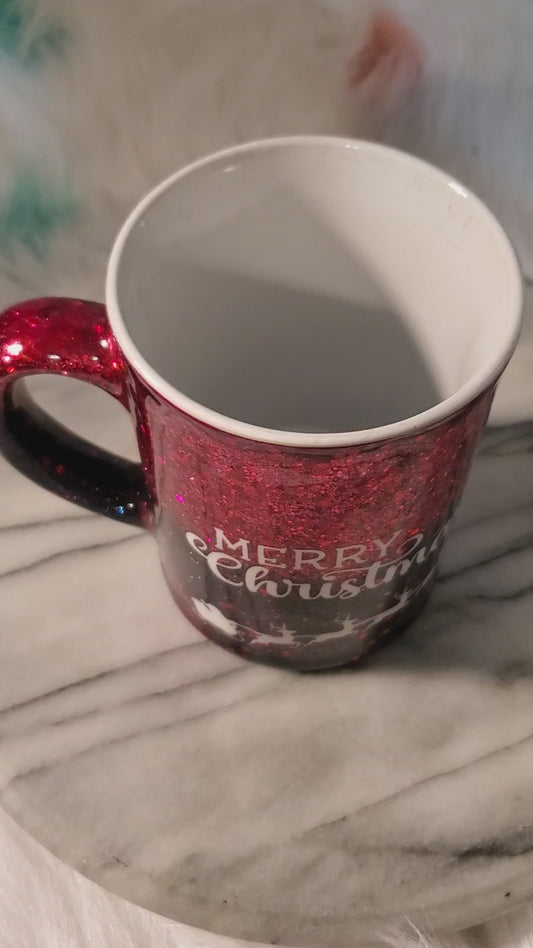 12oz Merry Christmas coffee mug