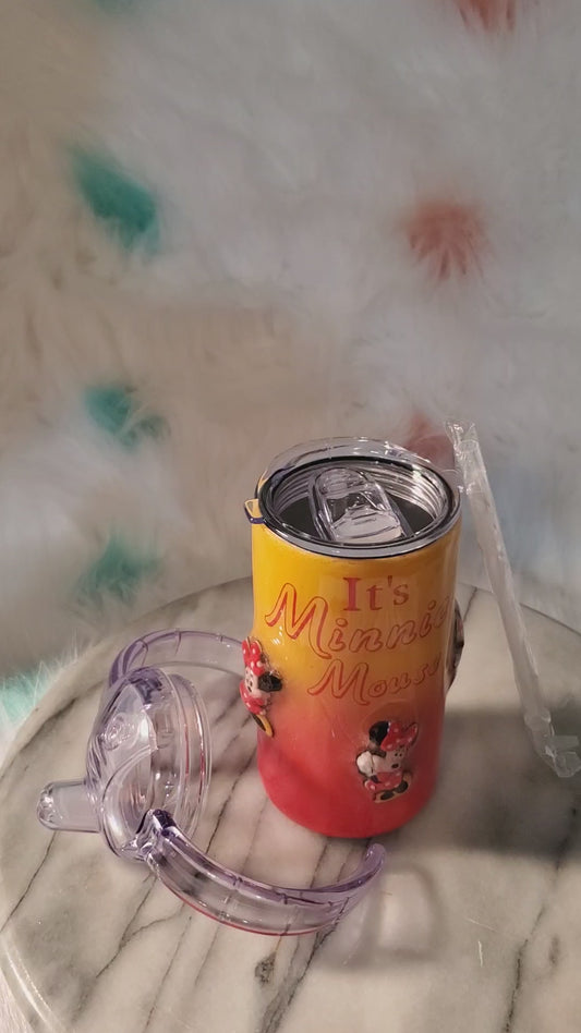 12 oz Stainless steel Minnie Mouse sippy cup