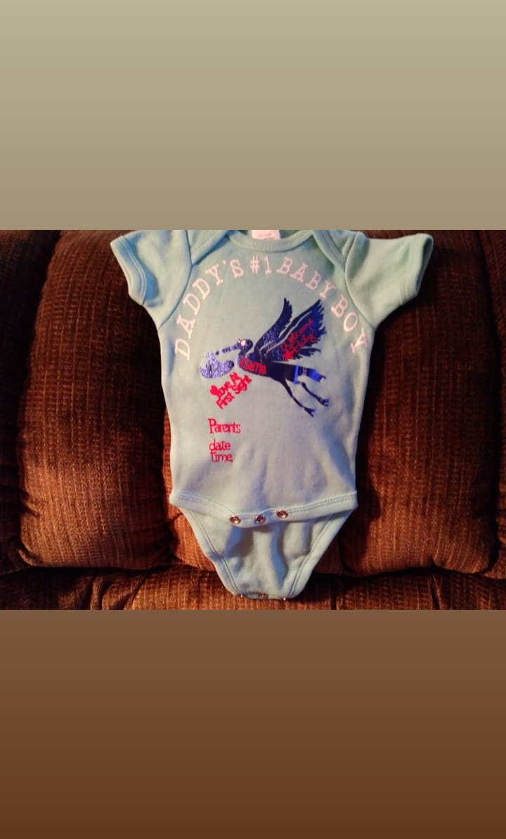 Daddy's #1 baby boy onesies