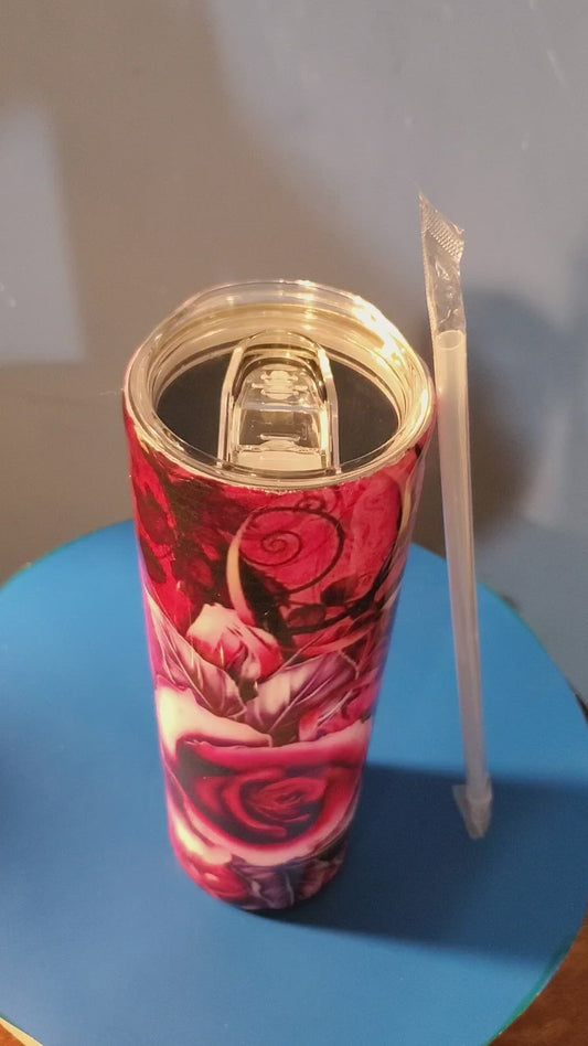 The Red Rose Tumbler Cup